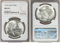 Republic "ABC" Peso 1939 MS63+ NGC, Philadelphia mint, KM22. Brilliant luster and untoned.

HID09801242017

© 2020 Heritage Auctions | All Rights ...