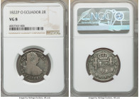 Ferdinand VII 2 Reales 1822 P-O VG8 NGC, Pasto mint, KM-A1. One year type. Scarce mint. 

HID09801242017

© 2020 Heritage Auctions | All Rights Re...