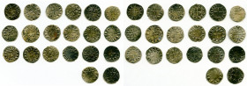 20-Piece Lot of Uncertified Assorted Deniers ND (12th-13th Century) VF, Includes (16) Le Marche, (2) Deols and (2) St. Martial. Average size 18.8mm. A...