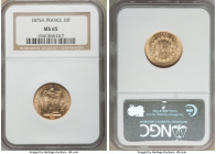 Republic gold 20 Francs 1875-A MS65 NGC, Paris mint, KM825. Sun-gold luster that produces a marked cartwheel effect.

HID09801242017

© 2020 Herit...