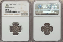 Venice. Antonio Venier 3-Piece Lot of Certified Tornesello ND (1382-1400) NGC, Lot includes (1) AU53 and (2) AU50. Sold as is, no returns. 

HID0980...