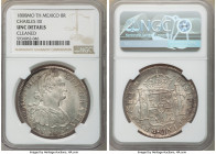 Charles IV 8 Reales 1808 Mo-TH UNC Details (Cleaned) NGC, Mexico City mint, KM109. Gray and peach toning. 

HID09801242017

© 2020 Heritage Auctio...