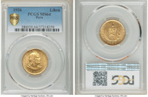 Republic gold Libra 1926 MS64 PCGS, Lima mint, KM207. Mintage: 4,596. AGW 0.2354 oz. 

HID09801242017

© 2020 Heritage Auctions | All Rights Reser...