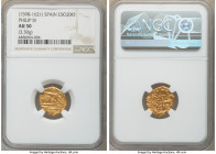 Philip III gold Cob Escudo ND (1598-1621) AU50 NGC, cf KM41.2. 3.30gm. 

HID09801242017

© 2020 Heritage Auctions | All Rights Reserved