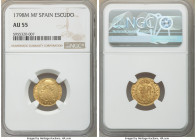 Charles IV gold Escudo 1798 M-MF AU55 NGC, Madrid mint, KM434, Fr-298. 

HID09801242017

© 2020 Heritage Auctions | All Rights Reserved