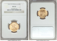 Pius XII gold 100 Lire Anno III (1941) MS66 NGC, KM30.2, Mintage: 2,000. A captivating example with full cartwheel luster.

HID09801242017

© 2020...
