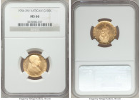 Pius XII gold 100 Lire Anno XVI (1954) MS66 NGC, KM53.1. Mintage: 1,000. 

HID09801242017

© 2020 Heritage Auctions | All Rights Reserved
