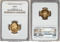 Pius XII gold 100 Lire Anno XX (1958) MS66 NGC, KM-A53. Mintage: 3,000. Nice cameo bust.

HID09801242017

© 2020 Heritage Auctions | All Rights Re...