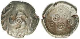 Vindeliker
Kelten - Rheingebiet. Stater - Regenbogenschüsselchen, ca.200 BC. Elektron
7,13g
vz