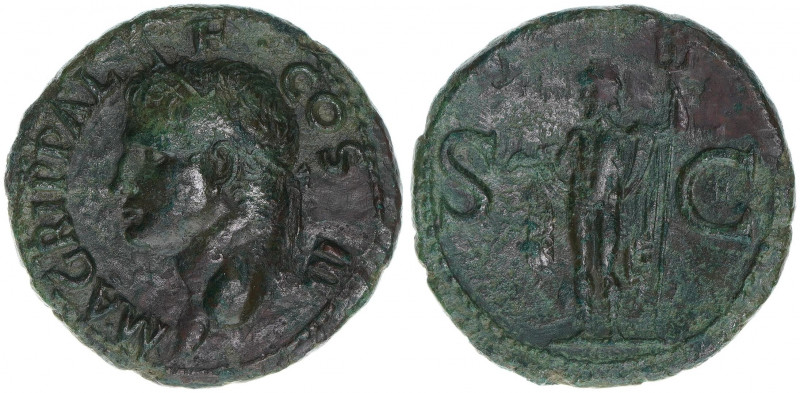 Agrippa 63 BC-12 AC
Römisches Reich - Kaiserzeit. As unter Caligula. Av. M AGRIP...