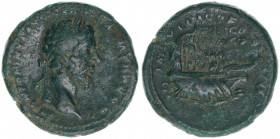 Marcus Aurelius 138-161
Römisches Reich - Kaiserzeit. Dupondius. Galeere - sehr selten
Rom
10,59g
Kampmann 37.200
ss
