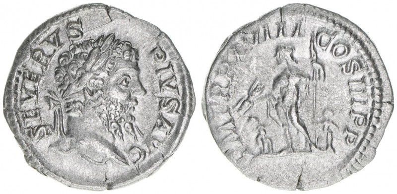 Septimius Severus 193-211
Römisches Reich - Kaiserzeit. Denar. Av.SEVERVS PIVS A...