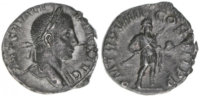 Severus Alexander 222-235
Römisches Reich - Kaiserzeit. Denar. Av. IMP SEV ALEXA...
