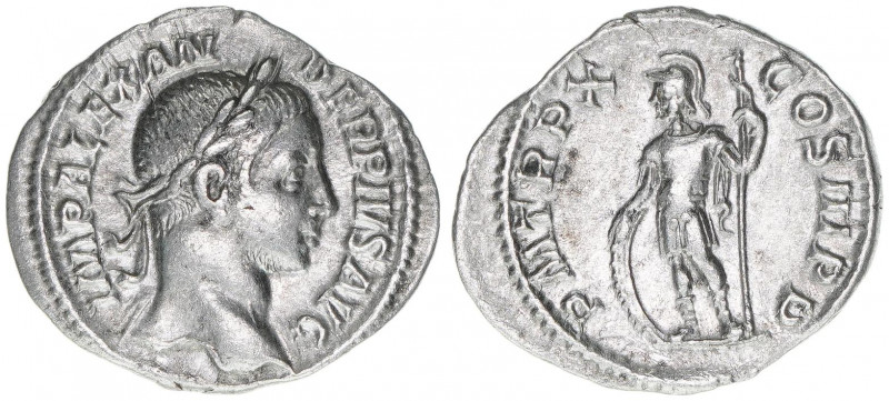 Severus Alexander 222-235
Römisches Reich - Kaiserzeit. Denar. Av.IMP ALEXANDER ...