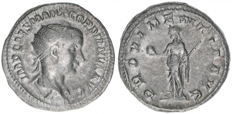 Gordianus III. Pius 238-244
Römisches Reich - Kaiserzeit. Antoninian. Av. IMP CA...