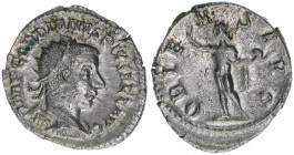 Gordianus III. Pius 238-244
Römisches Reich - Kaiserzeit. Antoninian. Av. IMP GORDIANVS PIVS FEL AVG Rv. ORIENS AVG
Rom
4,04g
RIC 213
vz
