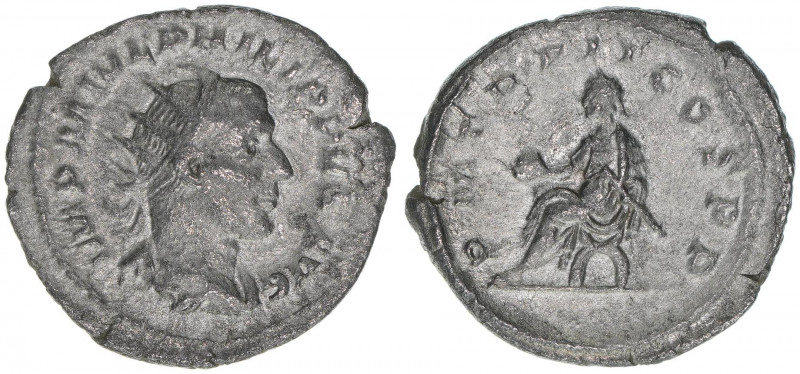Philippus I. Arabs 244-249
Römisches Reich - Kaiserzeit. Antoninian. Av. IMP M I...