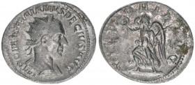 Traianus Decius 249-251
Römisches Reich - Kaiserzeit. Antoninian. Av. IMP C M Q TRAIANVS DECIVS AVG Rv. VICTORIA AVG
Rom
4,53g
RIC 7
ss/vz