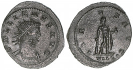 Gallienus 253-268
Römisches Reich - Kaiserzeit. Antoninian. Av. GALLIENVS AVG Rv. VIRTVS AVG - Herkules
Rom
3,75g
Kampmann 90.124
vz