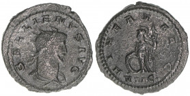 Gallienus 253-268
Römisches Reich - Kaiserzeit. Antoninian. Av. GALLIENVS AVG Rv. MINERVA AVG
Rom
3,58g
Kampmann 90.128
vz-