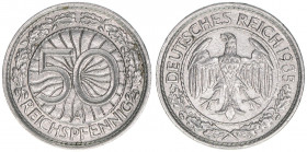 Deutsches Reich 1919-1945
50 Reichspfennig, 1935 A. 3,43g
AKS 40
vz