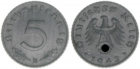 Deutsches Reich 1919-1945
Ostmark. 5 Reichspfennig, 1943 B. Wien
2,50g
AKS 51
vz-