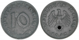 Deutsches Reich 1919-1945
Ostmark. 10 Reichspfennig, 1942 B. Wien
3,53g
AKS 47
ss/vz