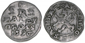 Rudolph II., Böhmen
Maley Groschen, 1596. 0,95g
ss++