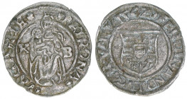Ferdinand I. 1526-1564
Denar, 1542 KB. Kremnitz
0,56g
Huszar 935
ss/vz