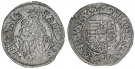 Ferdinand I. 1526-1564
Denar, 1552 KB. Kremnitz
0,52g
Huszar 937
ss+
