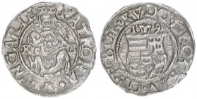 Rudolph II. 1576-1608
Denar, 1579 KB. Kremnitz
0,58g
EH811a
vz