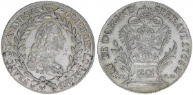 Franz I. Stephan 1745-1765
20 Kreuzer, 1765 BK/SK-PD. Kremnitz
6,67g
ANK 18
vz