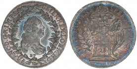 Franz I. Stephan 1745-1765
20 Kreuzer, 1765 BF/EVM-D. Kremnitz
5,38g
ANK 18
vz-