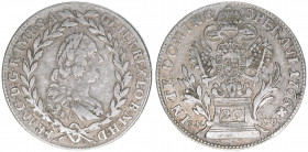 Franz I. Stephan 1745-1765
20 Kreuzer, 1765 BL/SK-PD. Kremnitz
6,53g
ANK 18
ss+