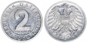 Verkehrsmünzen
2. Republik ab 1945. 2 Groschen, 1964. Auflage 173.000
Wien
0,91g
ANK 6
srfr