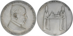 Silbermedaille, 1974
Salzburg. aud das 1200jährige Jubiläum des Salzburger Domes von Manzu. 50,65g
vz