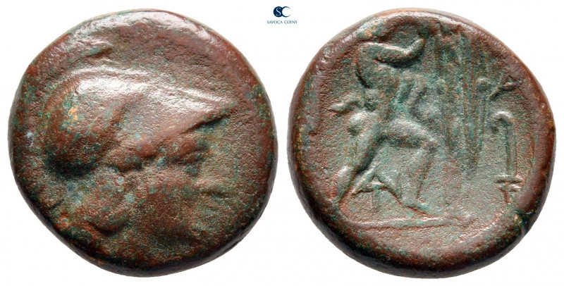 Kings of Macedon. Uncertain mint. Antigonos II Gonatas 277-239 BC. 
Bronze Æ
...