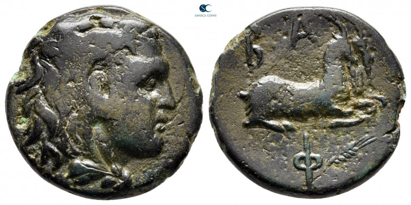 Kings of Macedon. Uncertain mint. Philip V 221-179 BC. 
Bronze Æ

20 mm, 6,90...