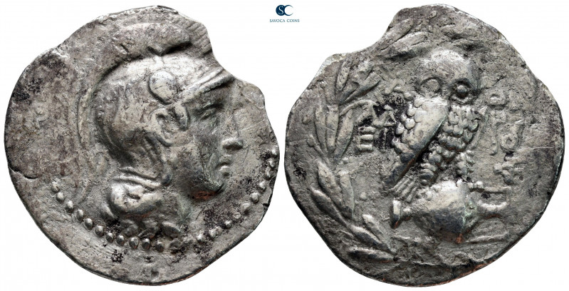 Attica. Athens circa 165-42 BC. 
Tetradrachm AR. New Style Coinage

33 mm, 14...