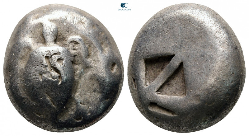 Islands off Attica. Aegina circa 480-446 BC. 
Stater AR

19 mm, 12,05 g


...