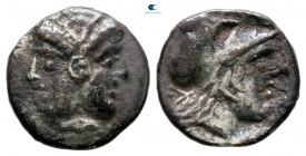 Mysia. Lampsakos circa 390-300 BC. Diobol AR