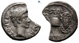 Augustus 27 BC-AD 14. P. Licinius Stolo. Rome. Denarius AR