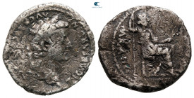 Tiberius AD 14-37. Lugdunum. Denarius AR