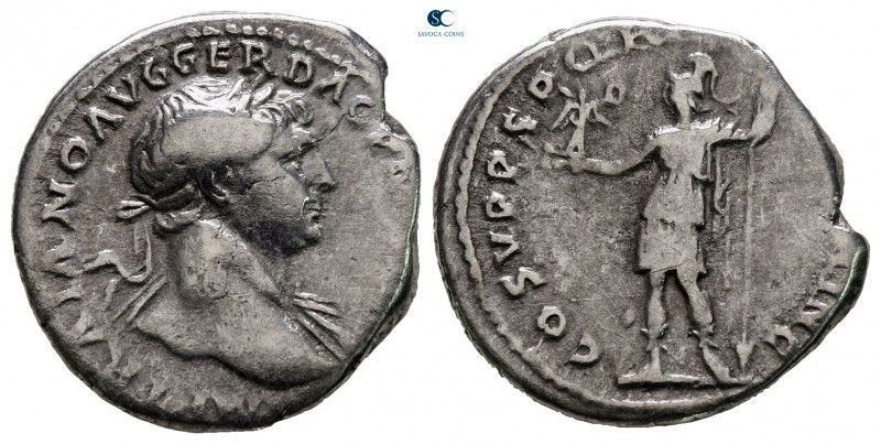 Trajan AD 98-117. Rome
Denarius AR

18 mm, 3,00 g



nearly very fine