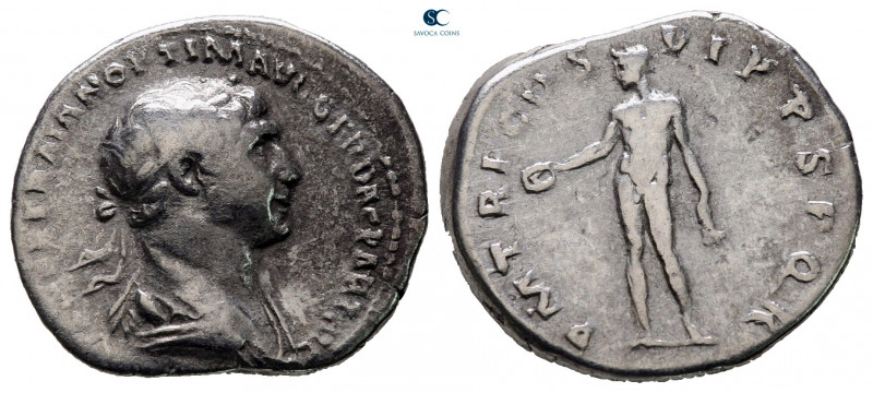 Trajan AD 98-117. Rome
Denarius AR

18 mm, 3,17 g



nearly very fine