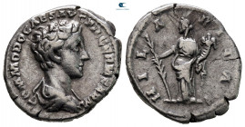 Commodus, as Caesar AD 166-177. Rome. Denarius AR