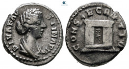 Diva Faustina II after AD 175-176. Rome. Denarius AR