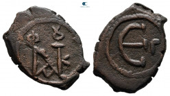 Justin II and Sophia AD 565-578. Constantinople. Pentanummium Æ
