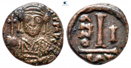Maurice Tiberius AD 582-602. Catania. Decanummium Æ