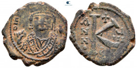 Maurice Tiberius AD 582-602. Theoupolis (Antioch). Half Follis or 20 Nummi Æ